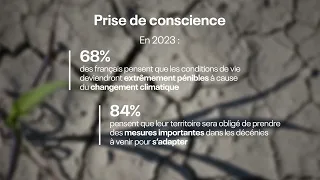 Afficher la vidéo Chiffres clés prise de conscience impacts changement climatique