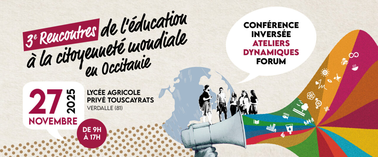 Save the date 3e rencontres de l’éducation à la citoyenneté mondiale en Occitanie